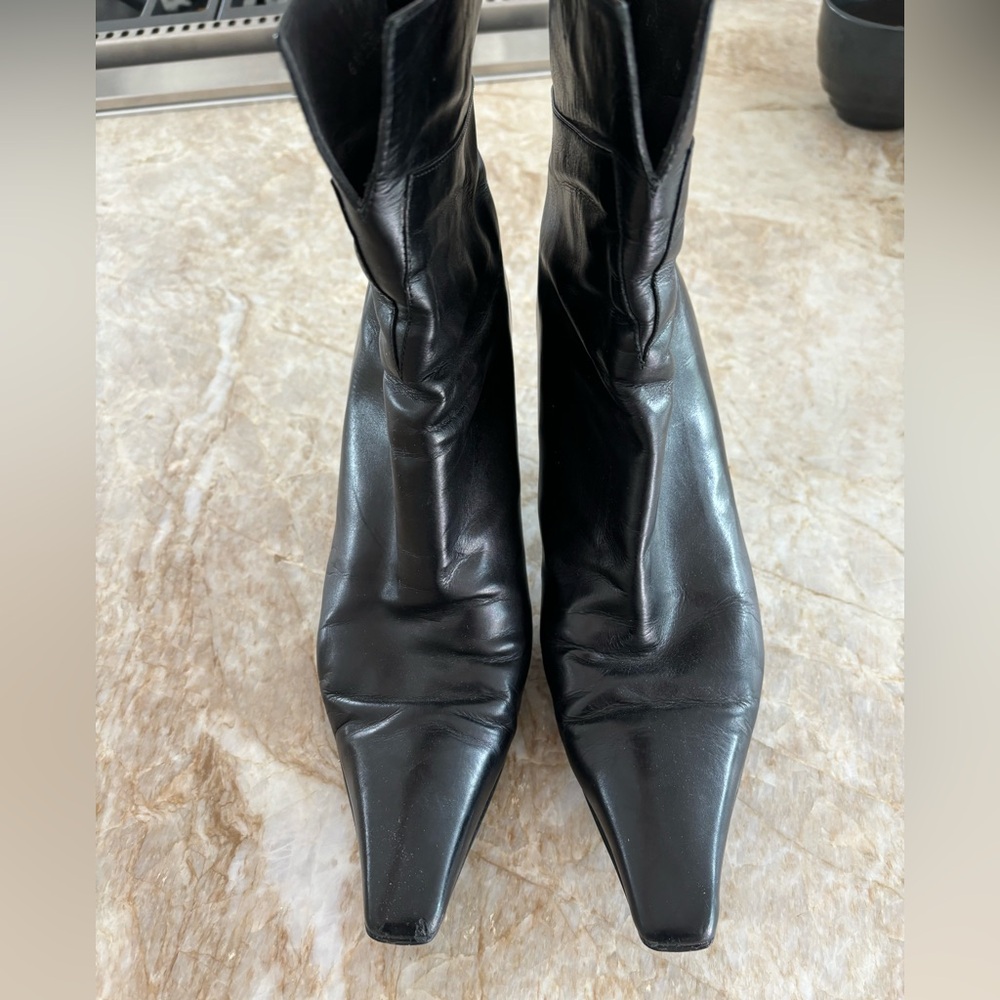 Stuart Weitzman Black Leather Boots